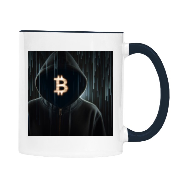 Hrnek malý barevný s potiskem Krypto Strážce - black