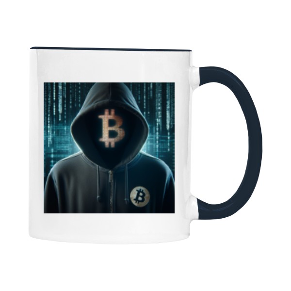 Hrnek malý barevný s potiskem Krypto strážce - blue