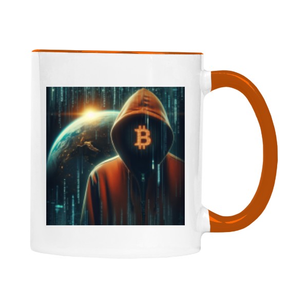 Hrnek malý barevný s potiskem Krypto Strážce - red